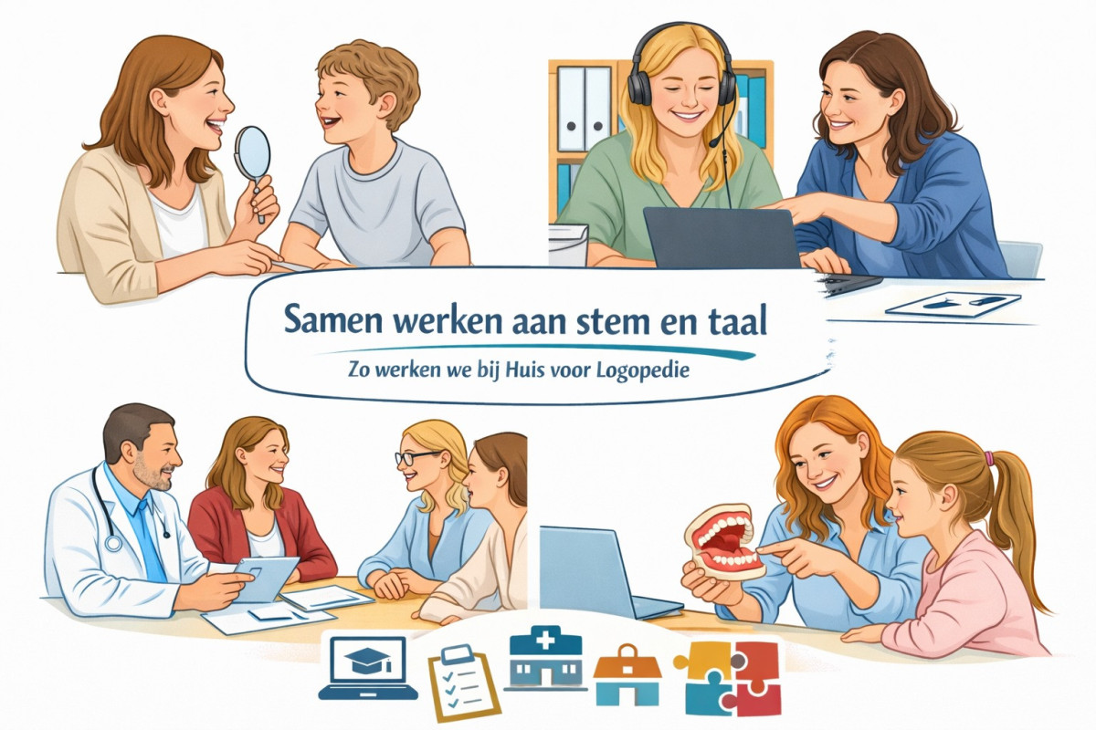 Samen werken aan stem en taal: zo werken we bij Huis voor Logopedie