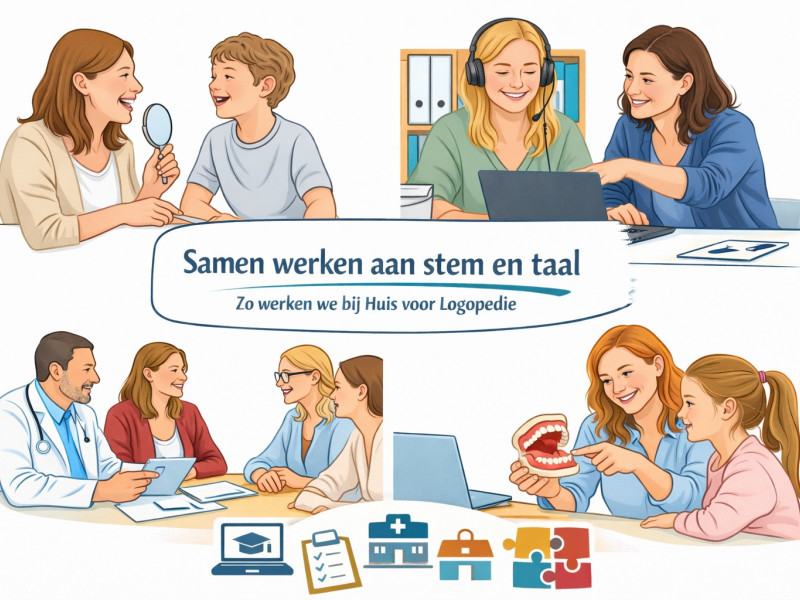 Samen werken aan stem en taal: zo werken we bij Huis voor Logopedie